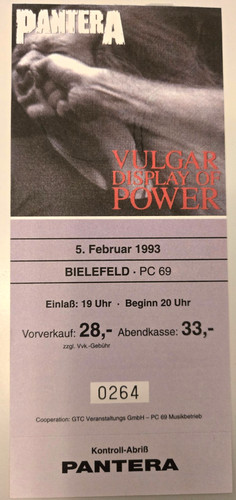 Pantera vulgar display - vulgar, of