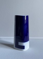 KPM Berlin Vase Rhombus Porzellan blau weiß 1.Wahl selten