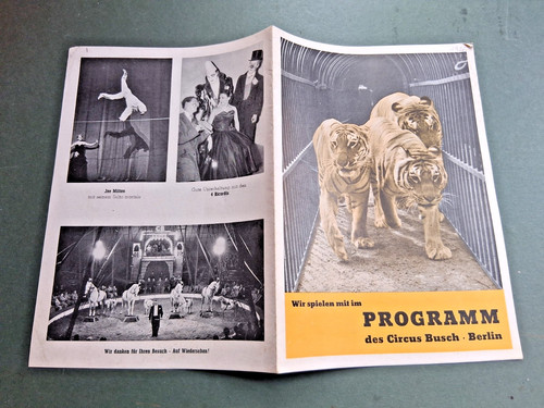 1956 programm circus busch - 1956,