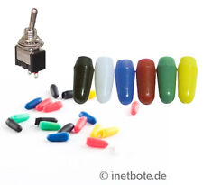 5 - 50 x Miniatur Kippschalter Abdeckkappe Farbig 3-polig 6-polig Schutz 7579