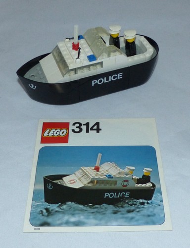 Lego 314 police boat - police,