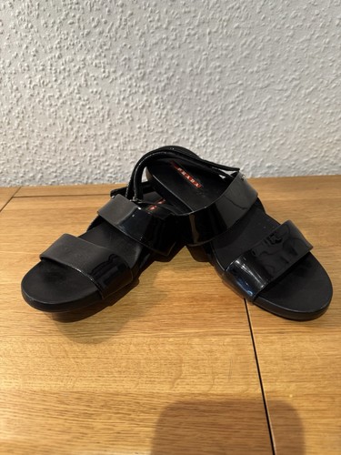 Prada sandalen lackleder - sandalen,