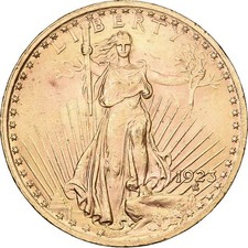 [#1213688] Vereinigte Staaten, $20, Double Eagle, Saint-Gaudens, 1923, Philadelp