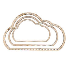 3x Holz Wolke Webstuhl Kinder Kinder Spielzeug Handwerk Hand Stricken Webstuhl Werkzeuge