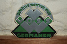 Altes Reklameschild 30er Jahre,Voss Germanen Ofen,Vintage,Retro,Heizung,Original