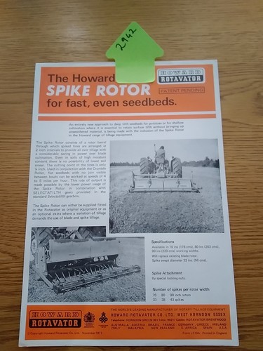 The howard rotavator spike - the,