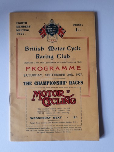 Brooklands programm september - brooklands,