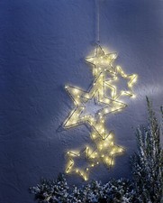 LED-Wanddeko "Stars" 100 LEDs Advent Metall Wand Deko Dekoration Weihnachten