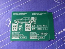 Mercedes Aufkleber REIFENDRUCK