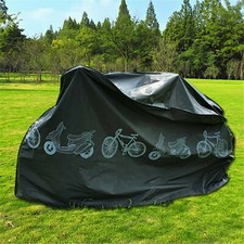 Fahrradgarage Fahrradabdeckung für E-Bike Pedelec Abdeckplane Abdeckung Schwarz