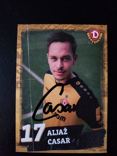 Autogrammkarte aljaz casar - aljaz,