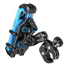 Handyhalterung Fahrrad Halter Motorrad Roller Lenker 360° Smartphone 5.4''-7.2''