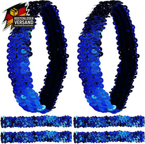 Dehnbare glitzerturban - dehnbare,