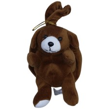 Braun Plüschwaren Teddybär mit Reisverschluss und Aufhänger Kuscheltier 20cm Geb