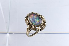 8 Karat Art déco Opalring Damenring antiker Goldring 333er Gold Schmuck Laurin