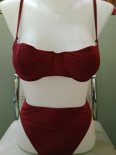 Solar bikini dunkelrot neu - dunkelrot,