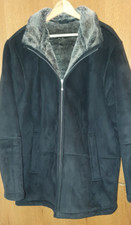 Roy Robson Herren Jacke Lammfelljacke, Gr. 56, Schwarz Wildlederimitat