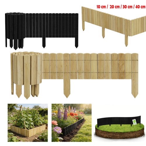 Holz beeteinfassung rollborder - holz,