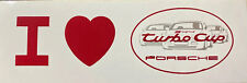 AUFKLEBER PORSCHE TURBO CUP 944.  CA L 15 CM H 5 CM