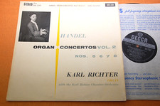 Karl Richter Handel Organ Concerts Vol.2 UK Ed1 Decca SXL 2187 WB/g Stereo EX/NM