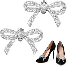 Schuhclips, schwarze Schleife