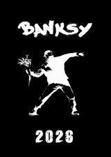 Banksy Wandkalender 2026 Streetart Graffiti Kunstkalender DIN A4 12 Motive Urban