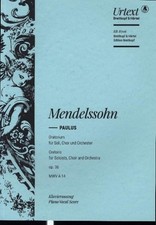 Paulus op.36, Klavierauszug, 