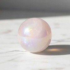 Aura Rosenquarz Kugel 6 cm 325