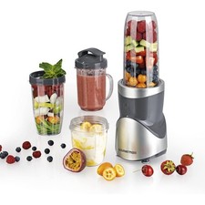 GOURMETmaxx Smoothie Maker Set 12-teilig Mixer 8 Funktionen inkl. To-Go Deckel