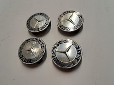 Mercedes-Benz Radkappen 4St. - Silber/Dunkelblau (A1714000025)