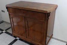 Kommode 124x63 Unterschrank Nussbaum Biedermeier Louis Philippe um 1860   #4921