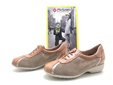Piesanto Damen Halbschuhe Gr. 36 Schnürschuhe Freizeitschuhe Komfortschuhe Braun