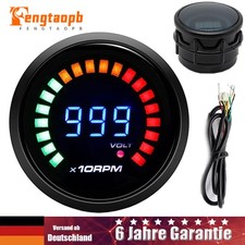 52mm 0-9999 RPM Gauge Auto Drehzahlmesser Anzeige 12V LED Digital Drehzahlmesser