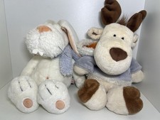 NICI weißer Hase mit blauem