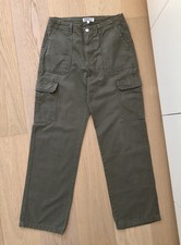 ⭐️ONLY⭐️Damen Cargo Hose Straight Leg Khaki Gr Gr.S/32⭐️TOP⭐️