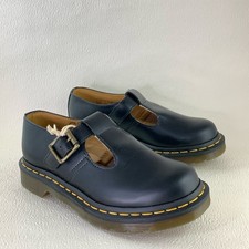 Dr Martens Polley Air Wair Black Leather T Bar Mary Jane’s UK 3 EU 36 US 5
