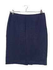 CALVIN KLEIN Tweedrock Damen Rock Gr. DE 40 blau Casual-Look