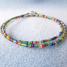 Kette Rocailles Glasperlen 3