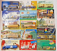 15 verschiedene LKW- Werbemodelle, Nr. 39; Biertrucks in Blister Maßstab 1:87