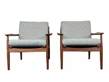 2x 60er 70er Jahre Teak Sessel Easy Chair Svend Aage Eriksen für Glostrup Design