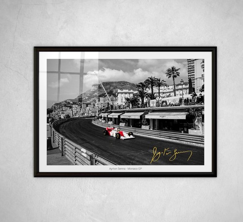 Ayrton senna monaco signierter - senna,