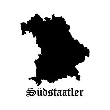 Südstaatler - Aufkleber Auto Folie KFZ Sticker Bayern Süden Münchner