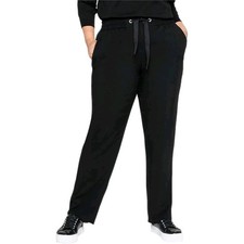 Sheego Damen Große Größen Joggpants Hose schwarz sportlich Gr. 42 44 (0 470)