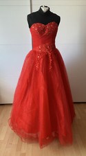 Ausgefallenes Corsagen Brautkleid,  Abendkleid in Rot gr 36-38 TA-B-1