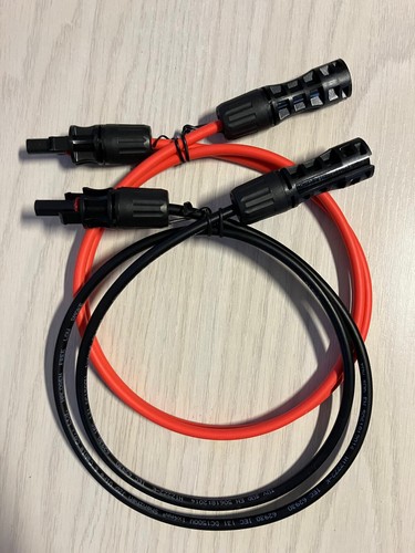Solarkabel paar mit stecker - 1,