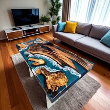 Ozean Welle Epoxid Harz Dining