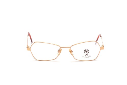 Matt goldene metall brille - goldene,