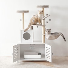 HOOBRO kratzbaum mit katzenklo