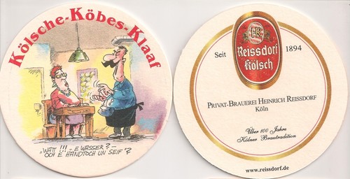 Reissdorf kölsch bierdeckel - reissdorf,