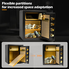 Safe Tresor Möbeltresor Digital Heimtresor Feuerfest mit Quadruple Verriegelung